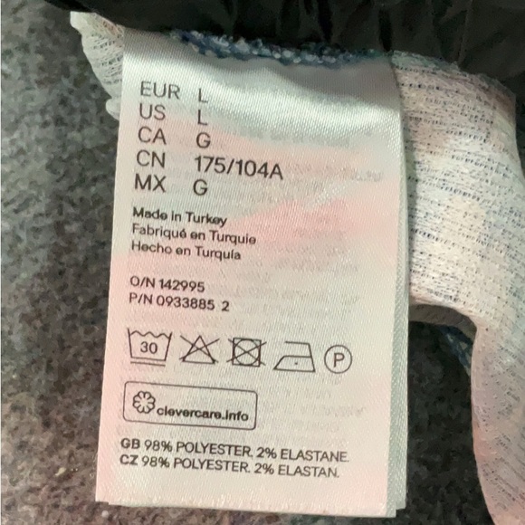 Blue and White Patterned Women's Dress - Picture 3 of 4